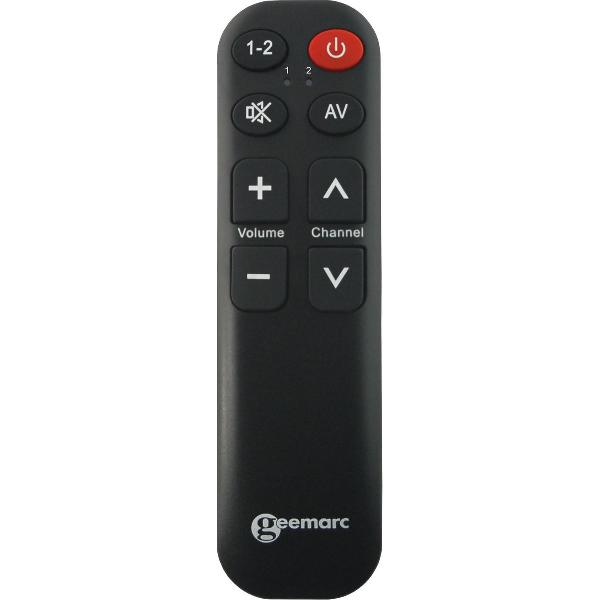 GEEMARC TV5 Zeer simpele TV-AFSTANDSBEDIENING met 8 toetsen