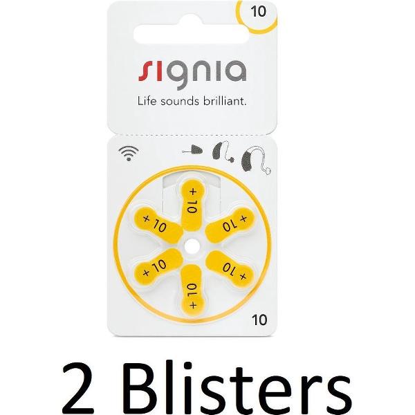 12 Stuks (2 Blisters a 6 st) Siemens Signia Hearing Aid 10MF