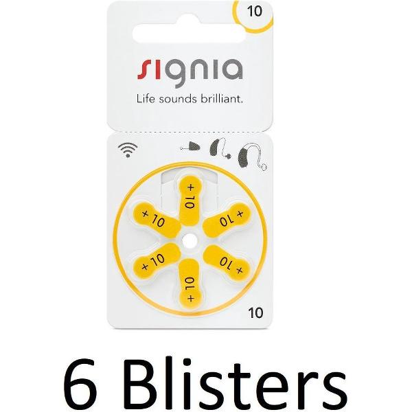 36 Stuks (6 Blisters a 6 st) Siemens Signia Hearing Aid 10MF