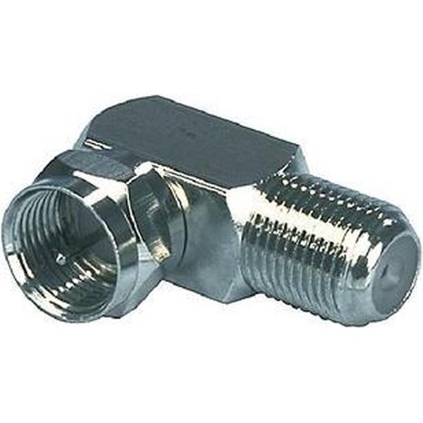 Konig Haakse adapter f-connector mannelijk - f-connector vrouwelijk