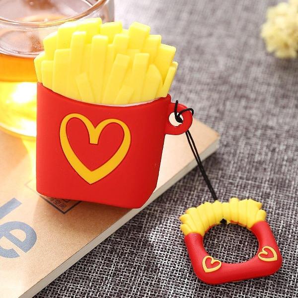 Airpods Hoesje | Airpods Case | Japanse Cartoon Kawaii Stijl Cute | Frietjes | Vaderdag Kados | Vader Cadeautjes | Geschenk