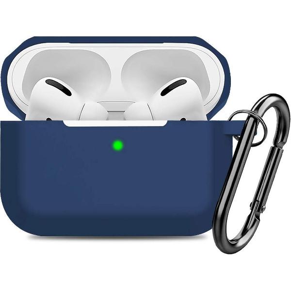 Airpods Pro Hoesje - Siliconen Soft Case – Donkerblauw
