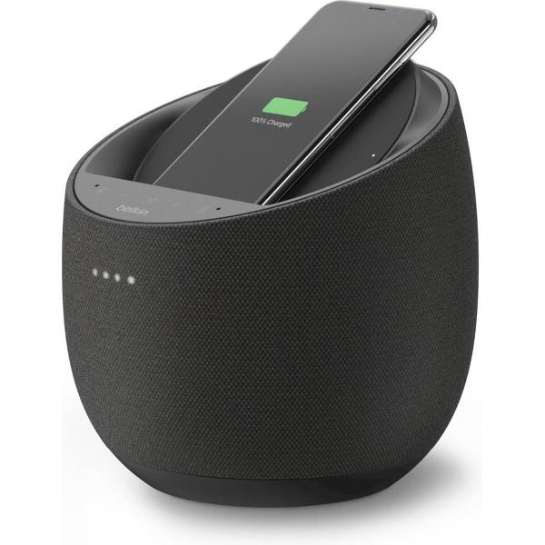 Belkin SoundForm Elite Slimme hifi-luidspreker + draadloze oplader - Met Google Assistent - Zwart