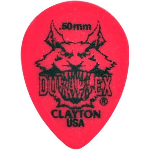 Clayton Duraplex small teardrop plectrums 0.50 mm 6-pack