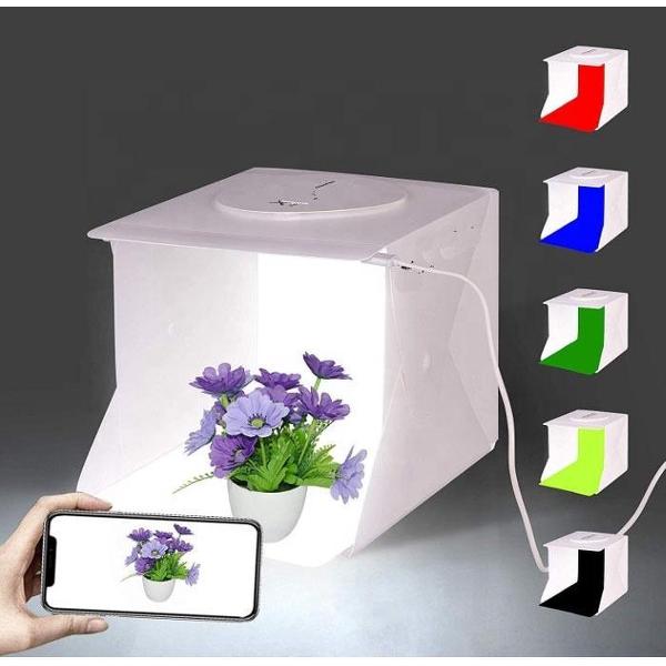 LOFTER Lightbox - Fotostudio - Fotobox - Fotostudio - Opvouwbaar - 40x40 cm