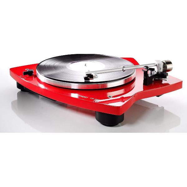 Thorens TD 209 hoogglans rood Platenspeler