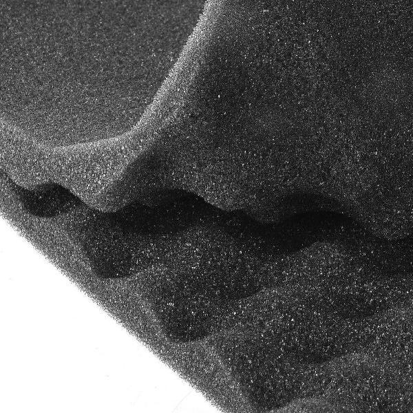 Geluidsisolatie - Akoestisch studioschuim - Noppenschuim - 30 x 30 x 1,5 cm dik - Studio - Isolatieplaten - zwart