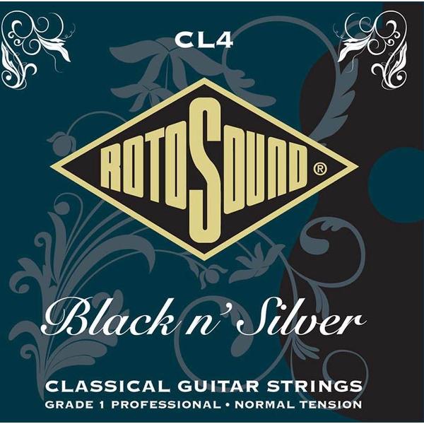 Snarenset PRO klassieke gitaar Rotosound CL4 Normal Tension Black n´Silver