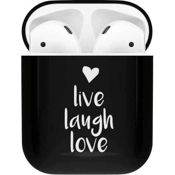 iMoshion Design Hardcover Case voor de AirPods - Live Laugh Love