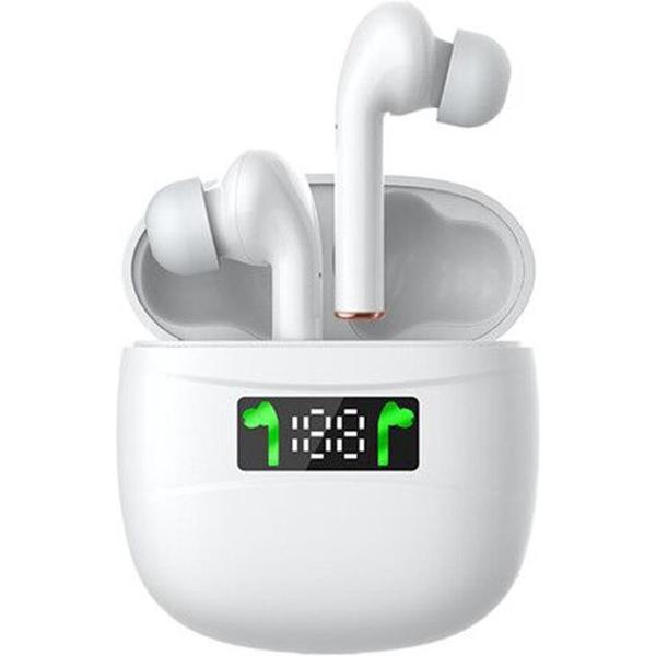 Draadloze Oordopjes - Met Oplaadcase - - Bluetooth 5.2 Oortjes - Geschikt voor Apple iPhone en Android smartphones - wit