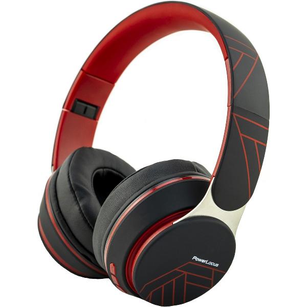 PowerLocus Edge - Draadloze Over-Ear koptelefoon - Zwart/Rood