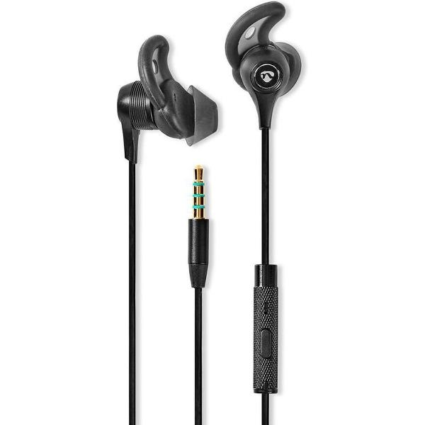 Nedis HPWD8005BK Sport Oordopjes Bedraad In-ear Kabel 1,2 M Zwart