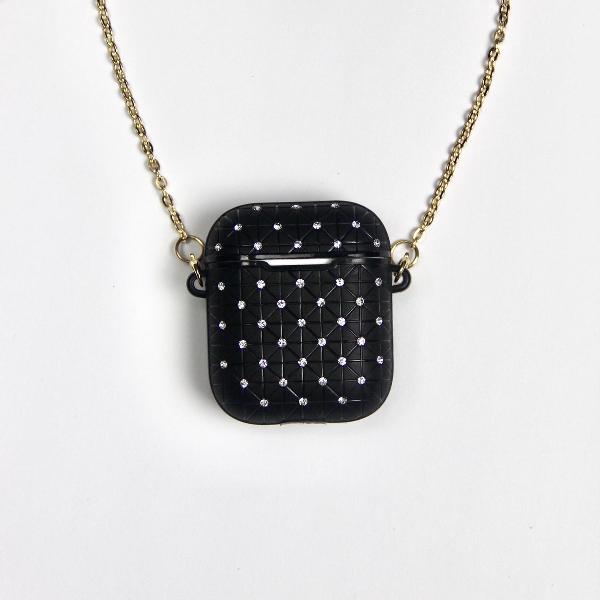 Crystal - AirPods Case - Black - AirPods 1 en 2