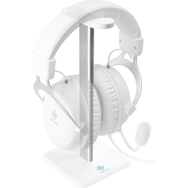 DELTACO GAM-071-W Universele koptelefoon houder - Aluminium - Antislip - Wit