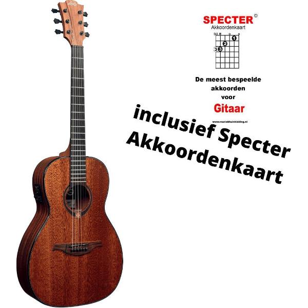 Lag Semi Akoestische Gitaar Tramontane Parlor met Specter Akkoordenkaart