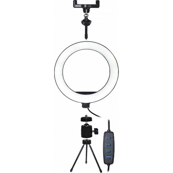 Vakoss LD-G322K Ringlamp perfect voor podcasts, vlogs, selfies, make-up en nog veel meer!