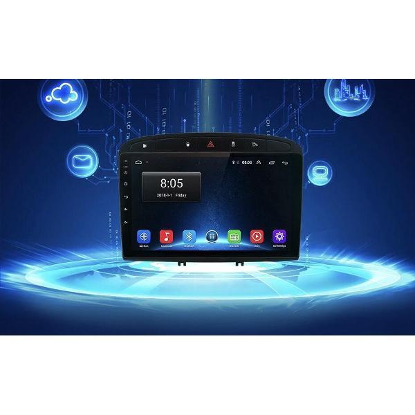 Peugeot 308 2007-2014 Android 10 navigatie 1+16GB Bluetooth USB WiFi