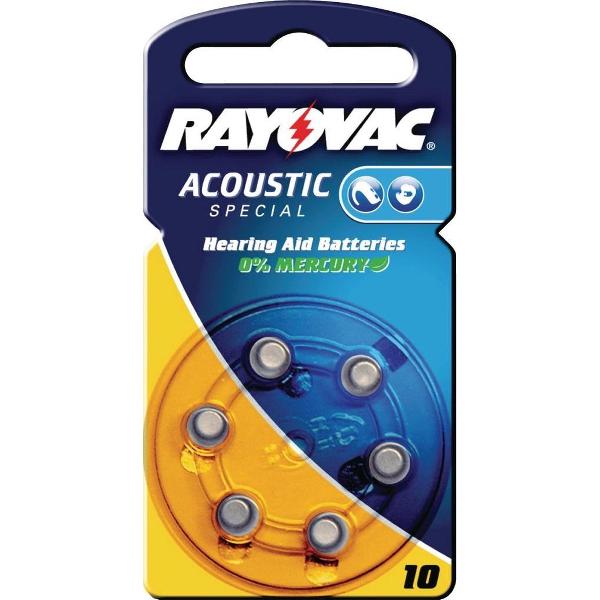 Rayovac Ray-10b Hoortoestelbatterijen Ha10 6-blister