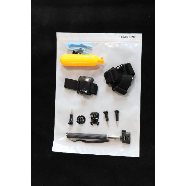 TECHPUNT 6-in-1 Accessoires set (6 stuks) - Geschikt voor o.a. GoPro, SJCAM