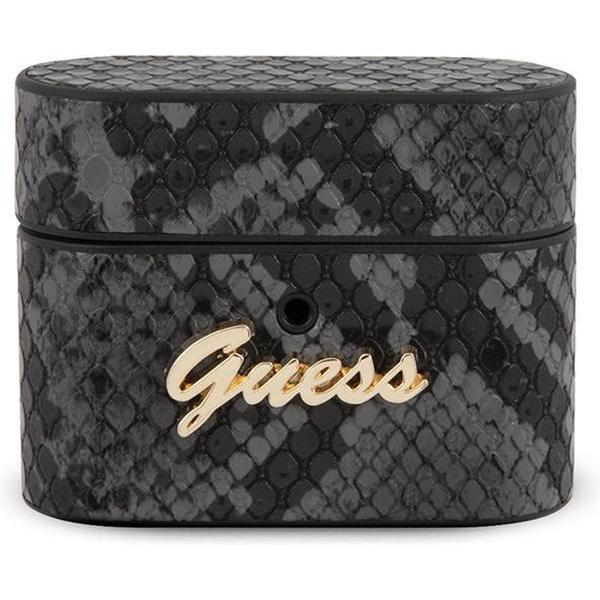 Guess Apple Airpod Pro zwart AirPods Case - Rond Slangen Patroon