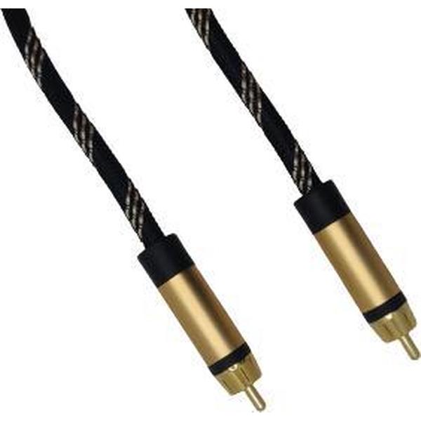 DQ-AV video kabel | 2 x 1 RCA | tulp | verguld | 1.5 meter