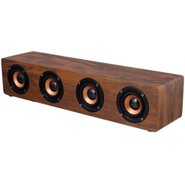 S&C - Soundbar bluetooth draadloos tv radio muziek geluid speakers boxen homecinema hout bamboo bamboe