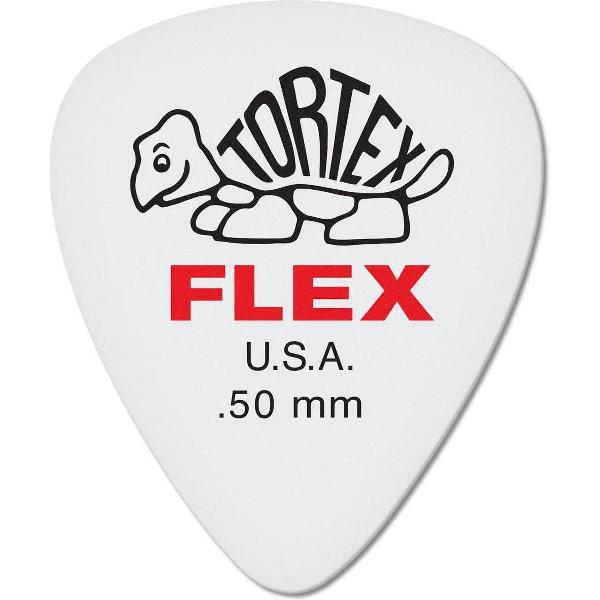 Dunlop Tortex Flex 0.50 mm Pick 6-Pack standaard plectrum