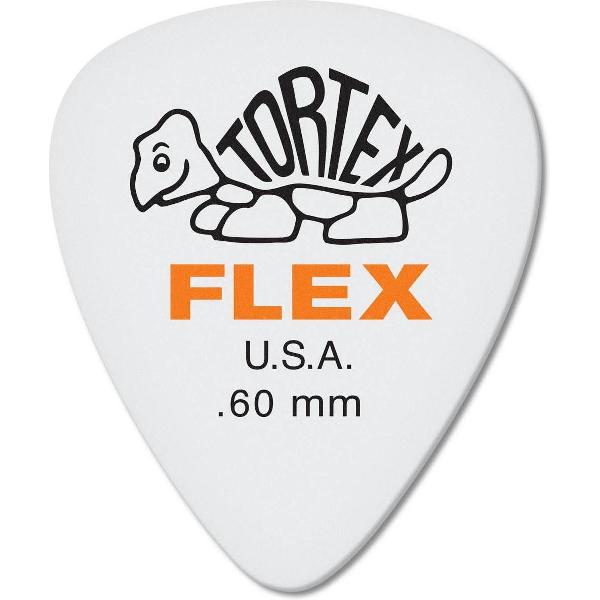 Dunlop Tortex Flex 0.60 mm Pick 6-Pack standaard plectrum