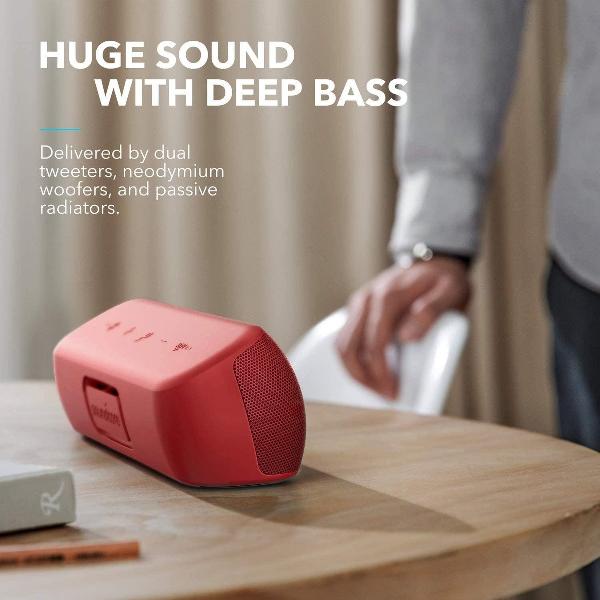 Anker Soundcore Motion+ 30W Bluetooth Speaker - Hi Res Audio (rood)