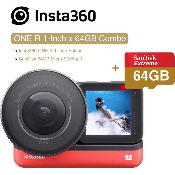 Insta360 ONE R 1 inch met 64GB microSD comboset