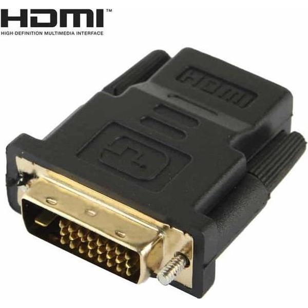 Garpex® DVI 24+1 Male naar HDMI Female Adapter - HDMI Female naar DVI 24+1 Male Connector Support 1080P