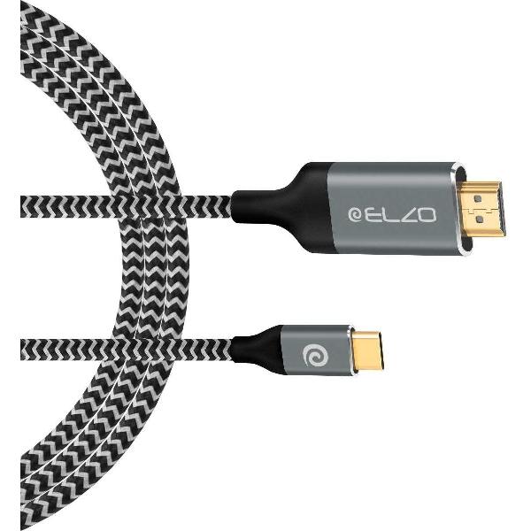 thunderbolt naar hdmi - ZINAPS USB C-naar-HDMI-kabel (4K @ 60Hz), 1,8 m USB 3.1 type C-naar-HDMI-kabel (Thunderbolt 3 compatibel) voor MacBook Pro 2018/2017, iMac 2017 / MacBook Air 2018 Galaxy Note 9 / S9 / S8, Huawei Mate 20 Pro / P20, meer