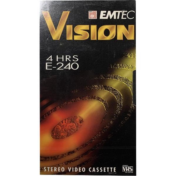 Emtec vision E-240 VHS videoband 4 uur videoband video cassette