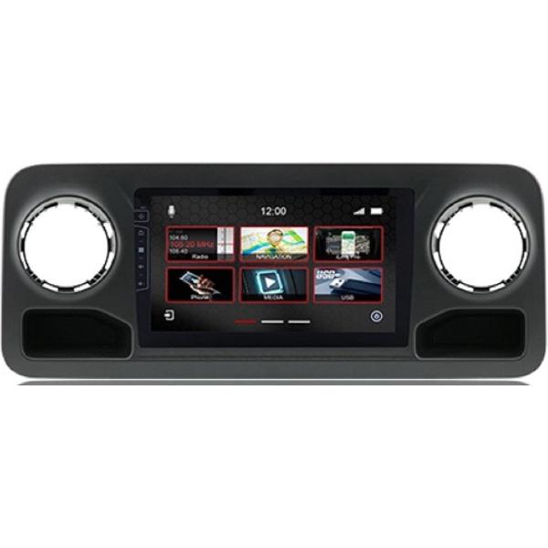 Navigatie voor Mercedes Sprinter vanaf 2018 touchScreen parrot carkit overname boordcomputer TMC Carplay android auto