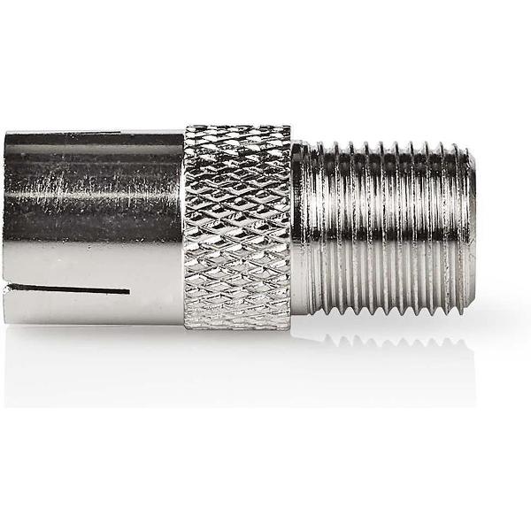 Nedis CSGP41959ME Satelliet- En Antenne-adapter F Female - Iec (coax) Female 10 Stuks Metaal