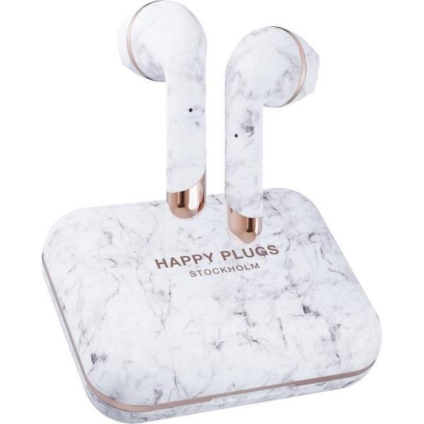 Happy Plugs Hoofdtelefoon Air 1 Plus Earbud White Marble