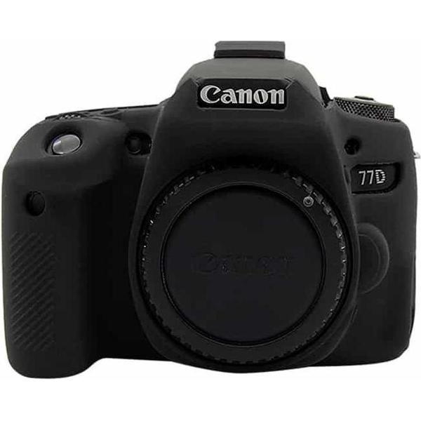 PULUZ zachte siliconen beschermhoes voor Canon EOS 77D (zwart)