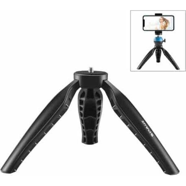 PULUZ Simple Mini ABS Desktop-statiefbevestiging met 1/4 inch schroef voor DSLR- en digitale camera's, werkhoogte: 9 cm (zwart)