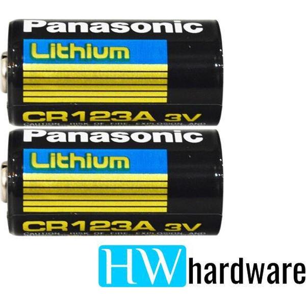 Panasonic CR123A Lithium Black Industrial - 3 Volt (2 stuks)