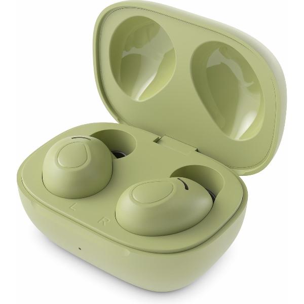 LEDWOOD LD-S12-TWS-KHA MAGELLAN TWS oordopjes met oplaadcase en superbass, khaki