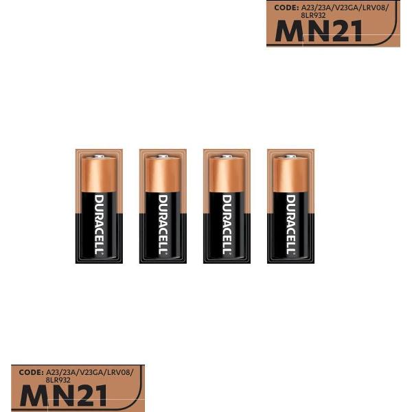 Duracell 4 stuks BATTERIJ MN21/A23 - 12 V Long lasting - Langdurig 4 stuks