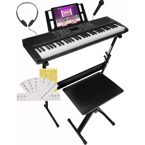 Áengus Keyboard starter set Complete set voor de beginner - 61 toetsen - A-661