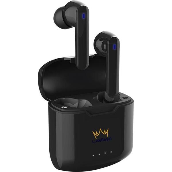 Draadloze Oordopjes - Bluetooth Oordopjes - Wireless Earbuds - Headset In-Ear - Draadloze Oortjes - Koptelefoons - Zwart - LuxeRoyal - Volledig Draadloze Oordopjes