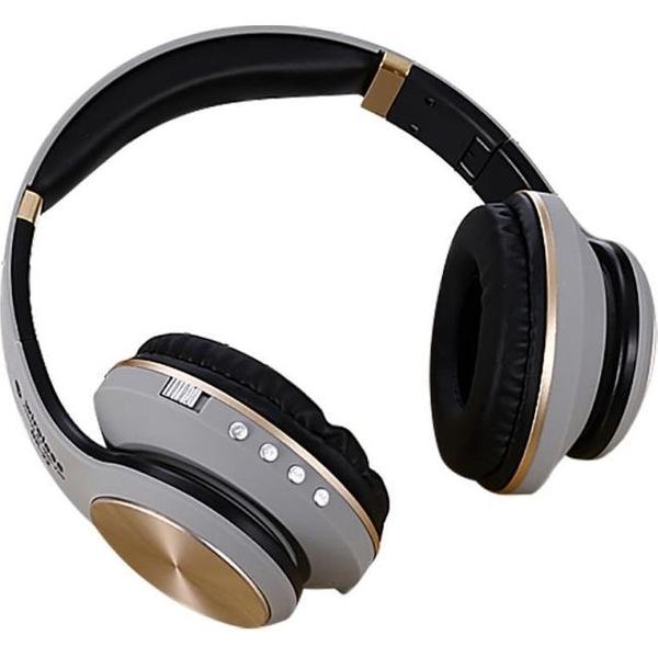 BK-22 Draadloze Bluetooth Oortelefoon Headset Stereo Hoofdtelefoon Met Microfoon/Tf-kaart Voor Mobiele Telefoon iPhone / samsung / smartphone - zilver