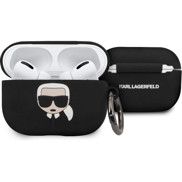 Karl Lagerfeld Apple zwart AirPod Case - Ring