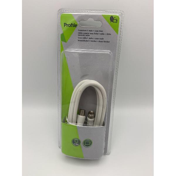 Profile Coaxsnoer F man > Coax man - 1.5 meter