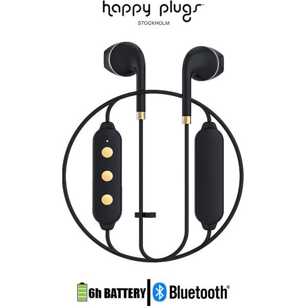 Happy Plugs Wireless II Draadloos In-Ear Koptelefoon - Zwart/Goud