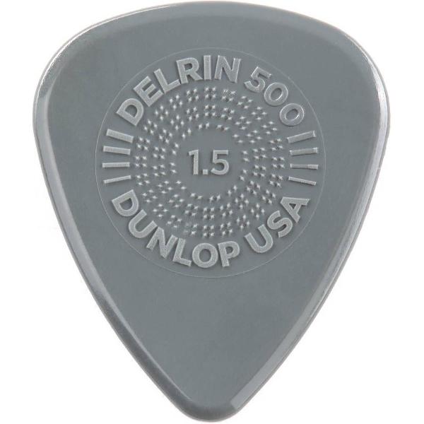 Dunlop Prime Grip Delrin 500 1.50 mm Pick 6-Pack standaard plectrum