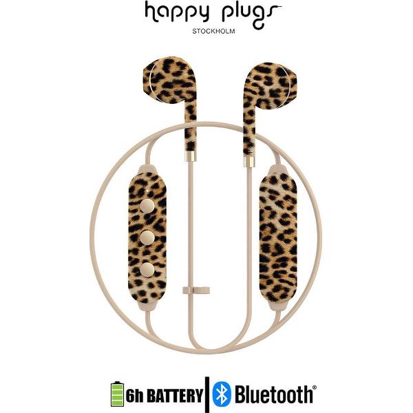 Happy Plugs Wireless II Draadloos In-Ear Koptelefoon - Leopard