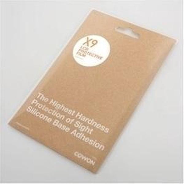 Cowon X9, screen protector (LCD), transparant